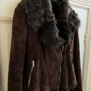 Natural Suede sheepskin heuoy Beyueliu